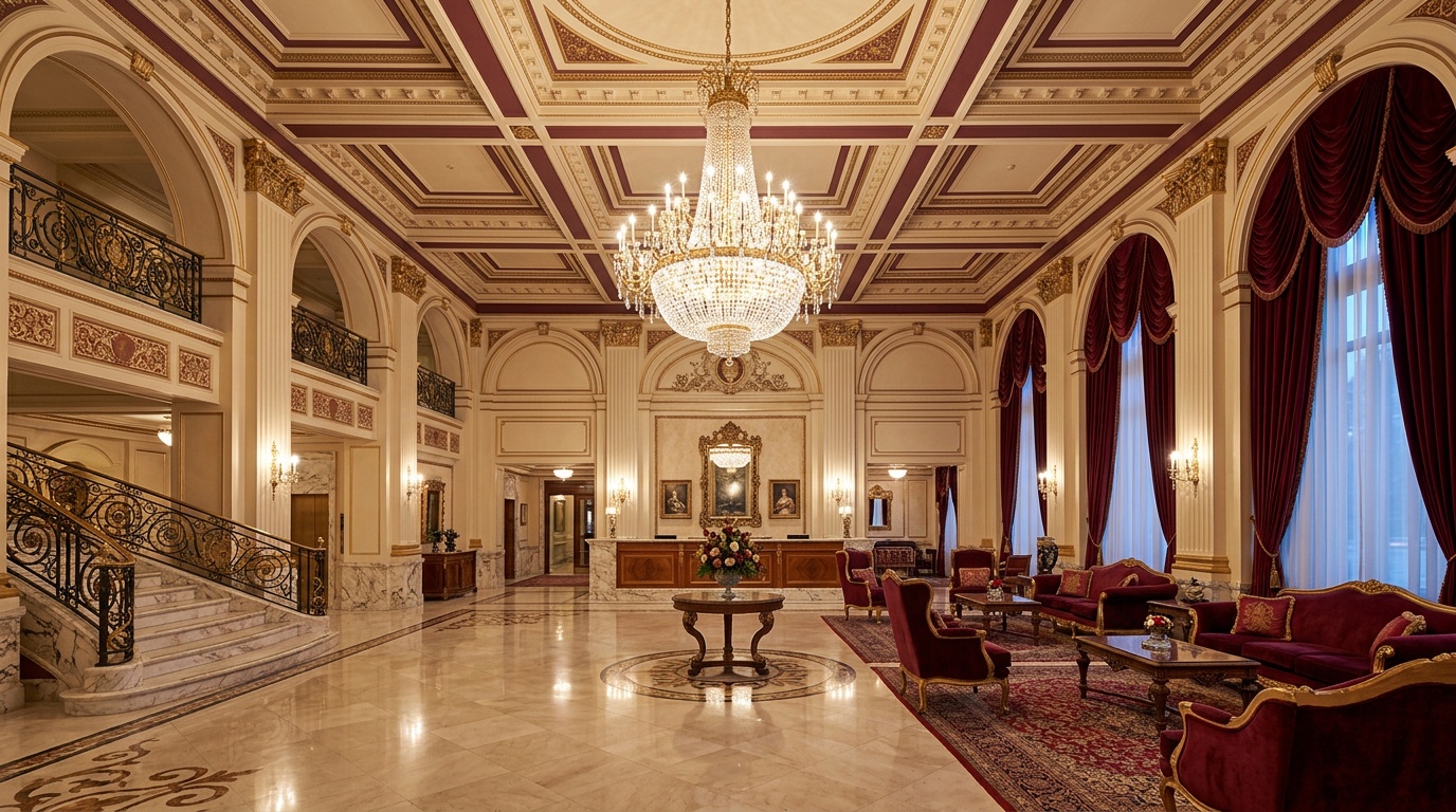 Lobby hotelu Hotelvade Palace